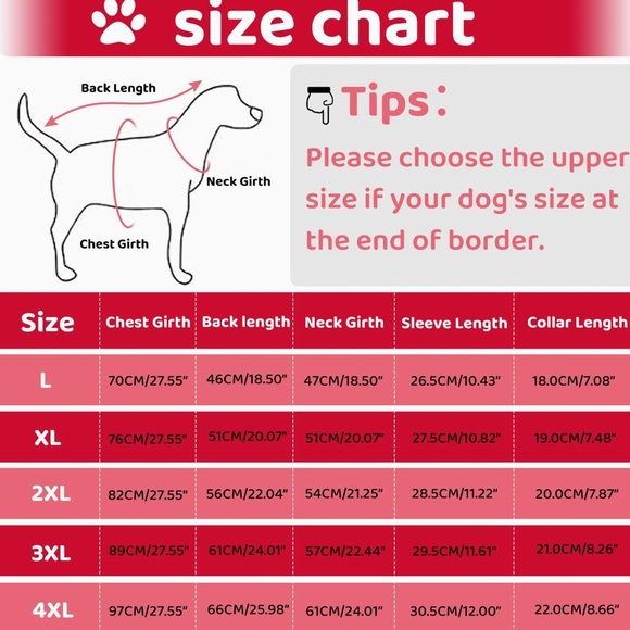 NWOT SAWMONG Dog Fullbody Polar Fleece Cold Weather Coats with Harness, Size 4X - Picture 5 of 6